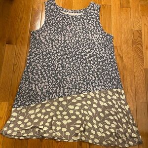 LOGO LAYERS TUNIC TANK two tone